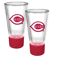 Cincinnati Reds 2-Pack 4oz. Cheer Shot Set with Silicone Grip