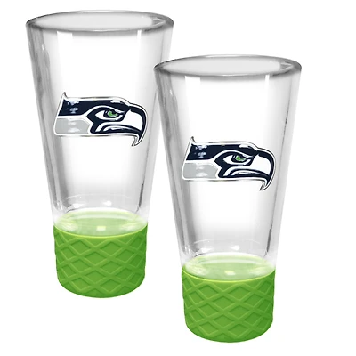 Seattle Seahawks 2-Pack 4oz. Cheer Shot Set with Silicone Grip