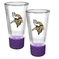 Minnesota Vikings 2-Pack 4oz. Cheer Shot Set with Silicone Grip
