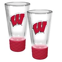 Wisconsin Badgers 2-Pack 4oz. Cheer Shot Set with Silicone Grip