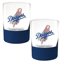 Los Angeles Dodgers 2-Pack 14oz. Rocks Glass Set with Silcone Grip