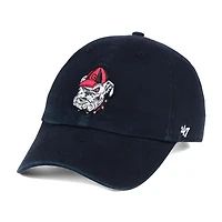 Men's '47 Black Georgia Bulldogs Clean Up Adjustable Hat