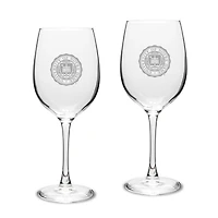 Notre Dame Fighting Irish Seal 2-Piece 16oz. White Wine Glasses Set