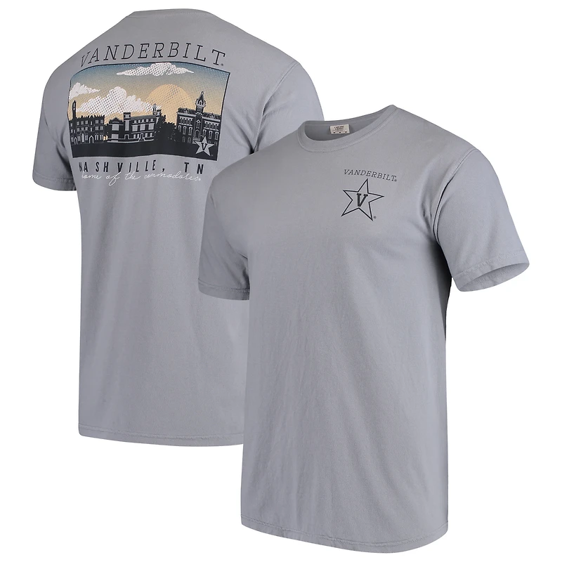 Vanderbilt Commodores Comfort Colors Campus Scenery T-Shirt - Gray