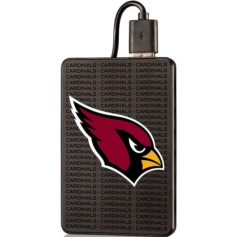 Arizona Cardinals Text Backed 2000 mAh Credit Card Powerbank