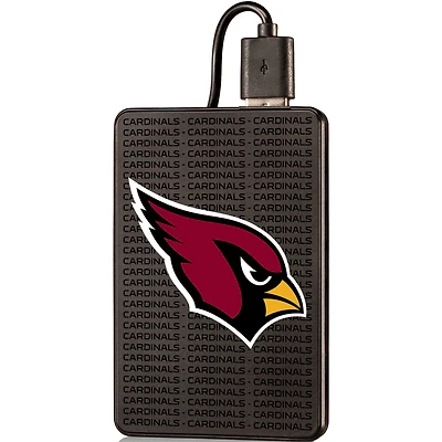 Arizona Cardinals Text Backed 2000 mAh Credit Card Powerbank
