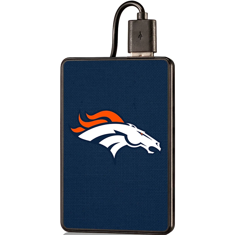 Denver Broncos Solid 2000 mAh Credit Card Powerbank
