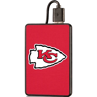 Kansas City Chiefs Solid 2000 mAh Credit Card Powerbank