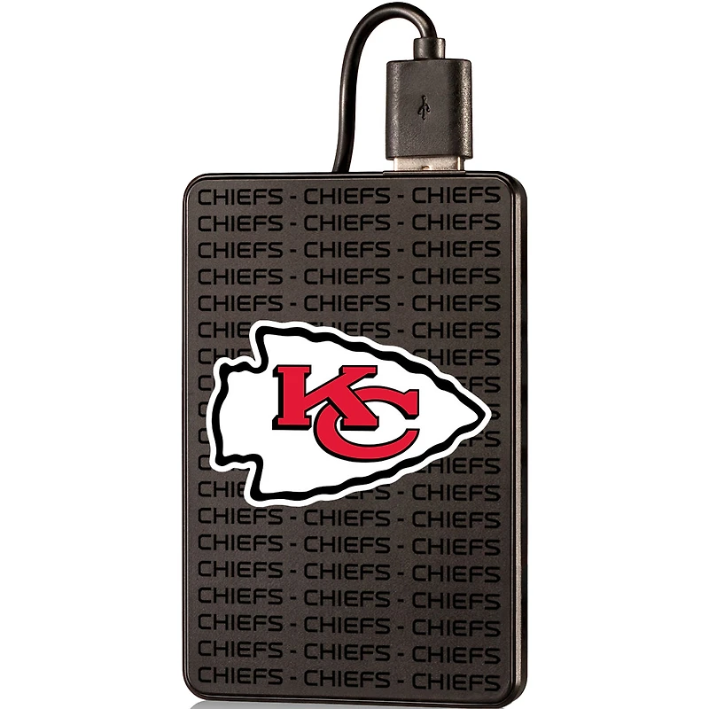 Kansas City Chiefs Text Backed 2000 mAh Credit Card Powerbank