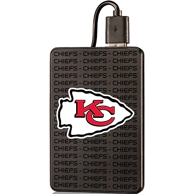 Kansas City Chiefs Text Backed 2000 mAh Credit Card Powerbank