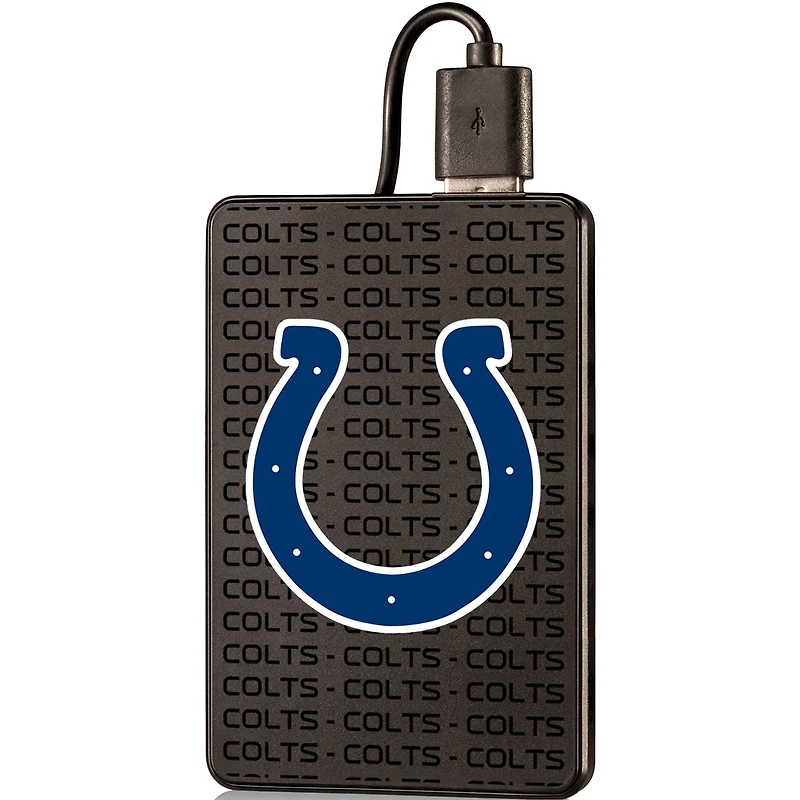 Indianapolis Colts Text Backed 2000 mAh Credit Card Powerbank