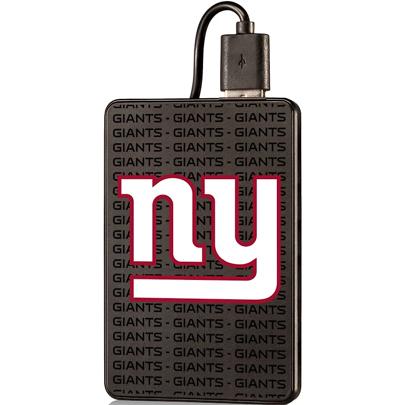 New York Giants Text Backed 2000 mAh Credit Card Powerbank