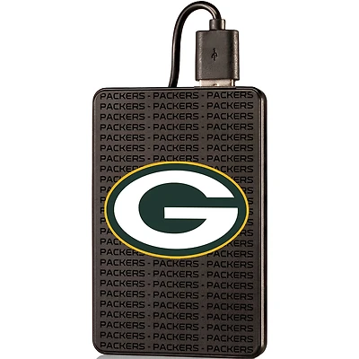 Green Bay Packers Text Backed 2000 mAh Credit Card Powerbank