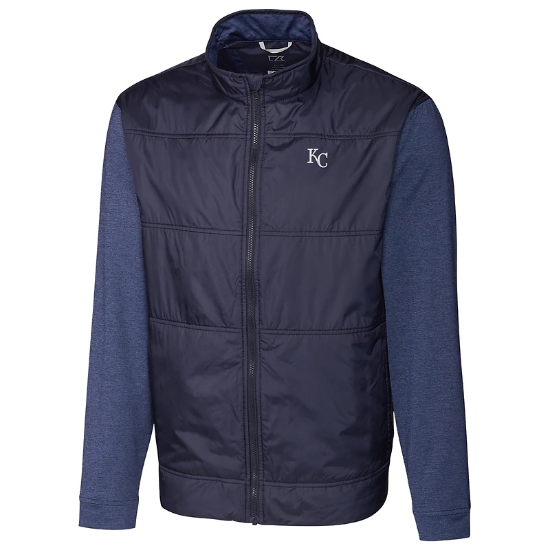 Kansas City Royals Cutter & Buck Stealth Full-Zip Jacket - Navy