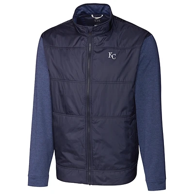 Kansas City Royals Cutter & Buck Stealth Full-Zip Jacket - Navy