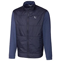 Kansas City Royals Cutter & Buck Stealth Full-Zip Jacket - Navy