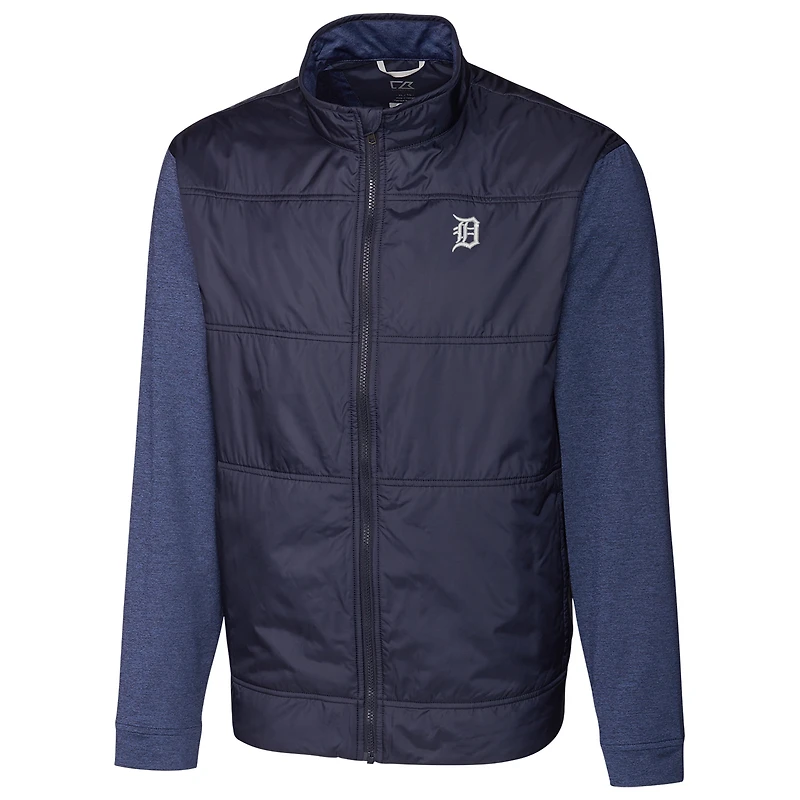 Detroit Tigers Cutter & Buck Stealth Full-Zip Jacket - Navy