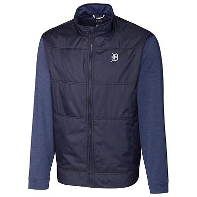 Detroit Tigers Cutter & Buck Stealth Full-Zip Jacket - Navy