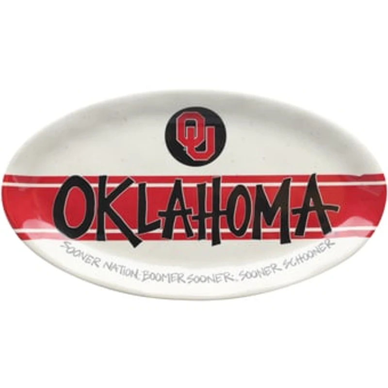 Oklahoma Sooners Oval Kitchen Platter