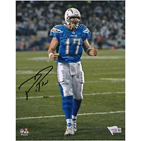 Philip Rivers Los Angeles Chargers Autographed 8" x 10" Powder Blue Screaming Photograph