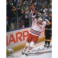 Mark Messier New York Rangers Autographed 8" x 10" Stanley Cup Goal Celebration Photograph