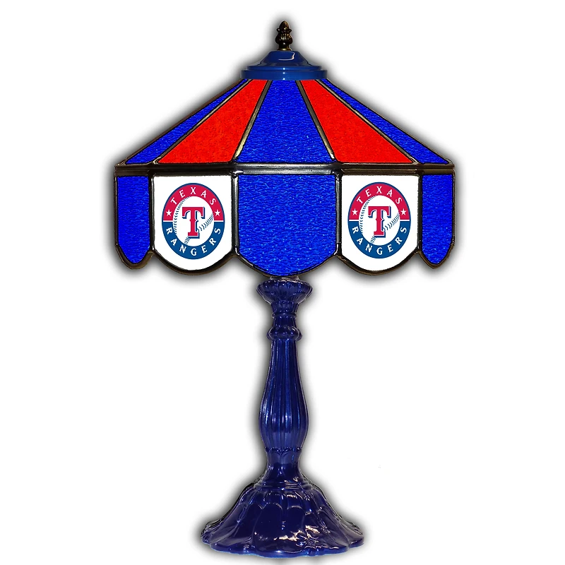 Texas Rangers 21'' Glass Table Lamp