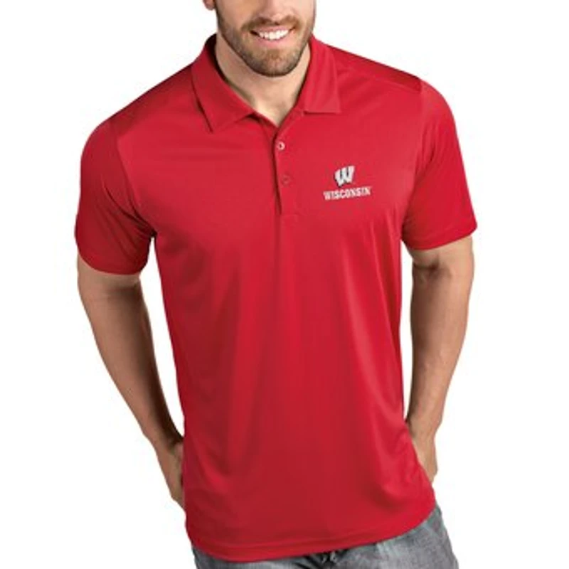 Wisconsin Badgers Antigua Tribute Polo - Red