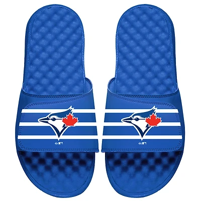 Toronto Blue Jays ISlide Youth MLB Stripe Slide Sandals - Royal
