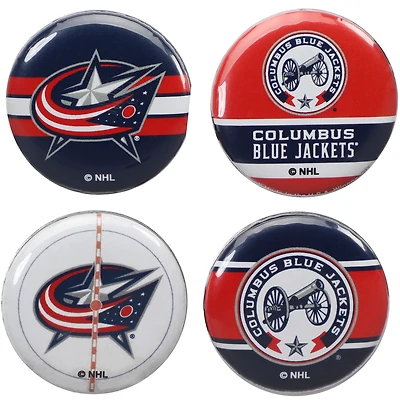 WinCraft Columbus Blue Jackets Four-Pack Button Set