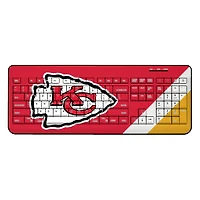 Kansas City Chiefs Diagonal Stripe Wireless Keyboard