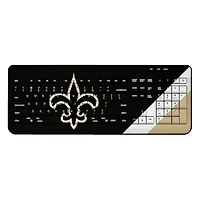 New Orleans Saints Diagonal Stripe Wireless Keyboard