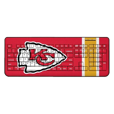 Kansas City Chiefs Stripe Wireless Keyboard