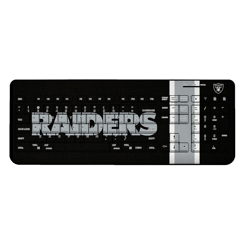 Las Vegas Raiders Stripe Wireless Keyboard