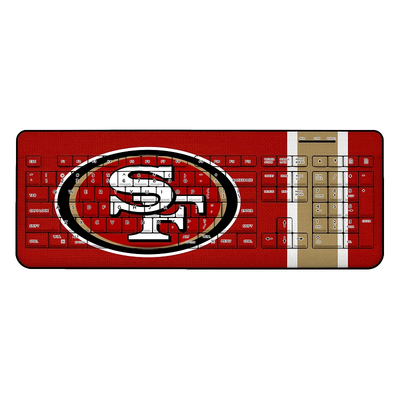 San Francisco 49ers Stripe Wireless Keyboard