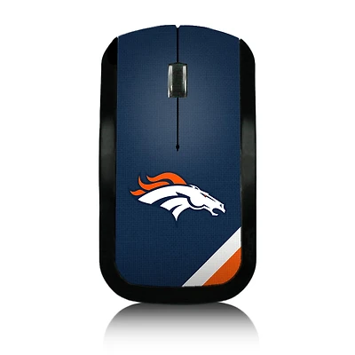 Denver Broncos Diagonal Stripe Wireless Mouse