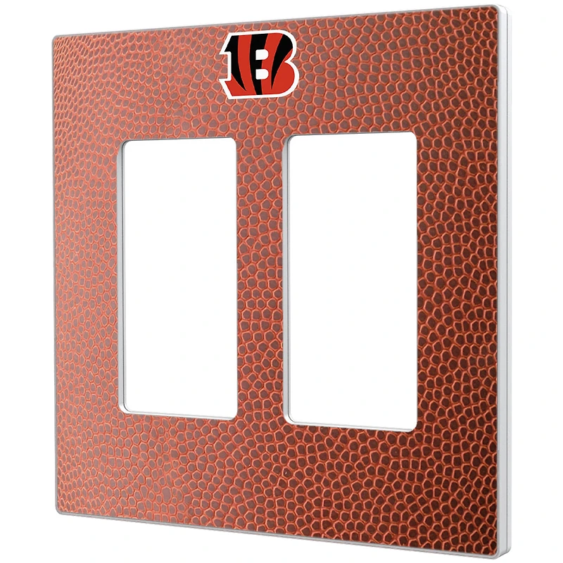 Cincinnati Bengals Football Design Double Rocker Light Switch Plate