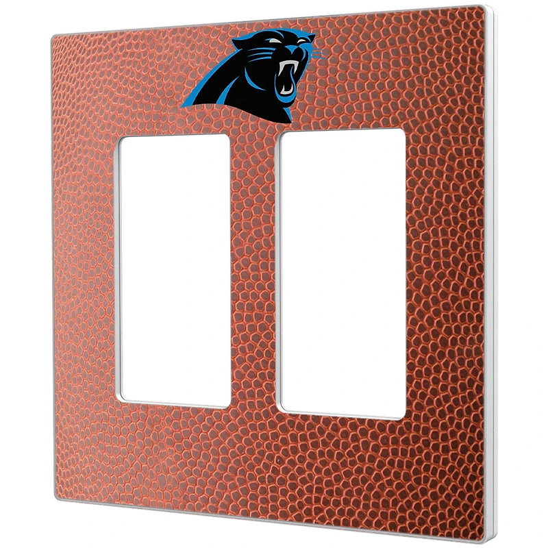 Carolina Panthers Football Design Double Rocker Light Switch Plate