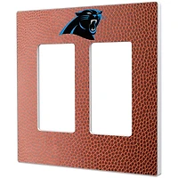 Carolina Panthers Football Design Double Rocker Light Switch Plate