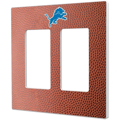 Detroit Lions Football Design Double Rocker Light Switch Plate
