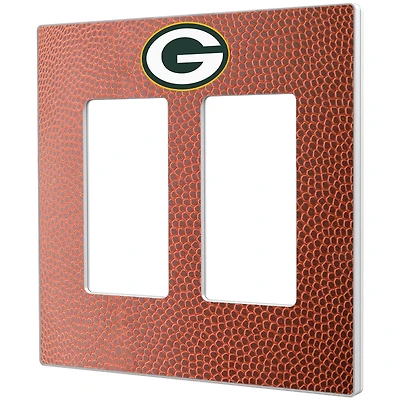 Green Bay Packers Football Design Double Rocker Light Switch Plate