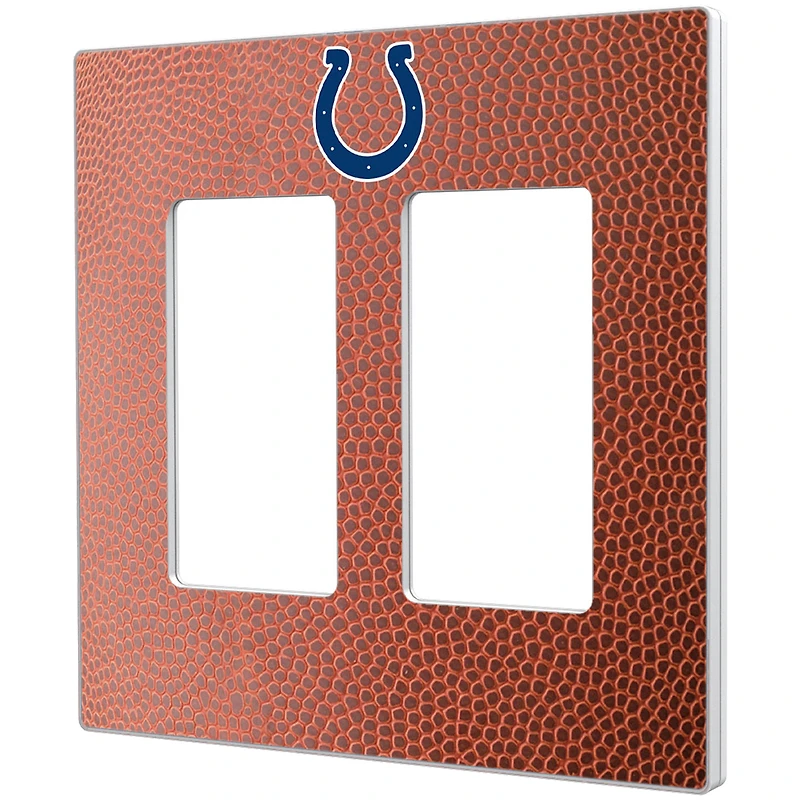 Indianapolis Colts Football Design Double Rocker Light Switch Plate