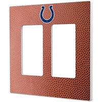 Indianapolis Colts Football Design Double Rocker Light Switch Plate