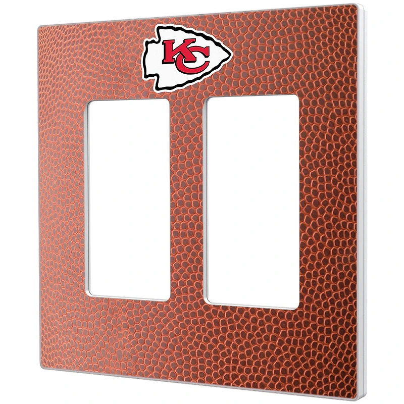 Kansas City Chiefs Football Design Double Rocker Light Switch Plate