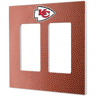 Kansas City Chiefs Football Design Double Rocker Light Switch Plate