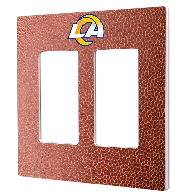 Los Angeles Rams Football Design Double Rocker Light Switch Plate
