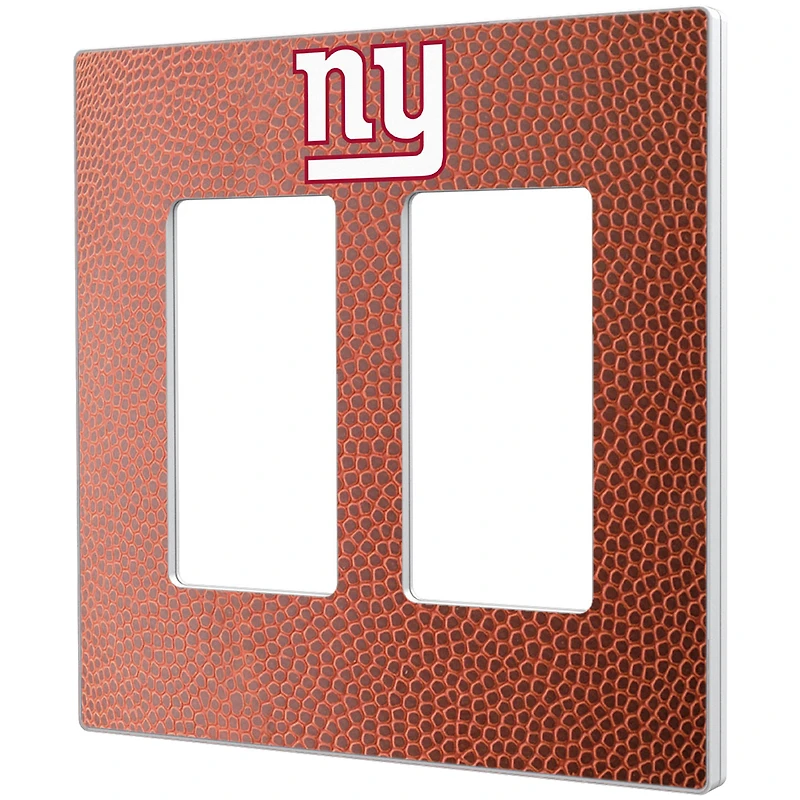 New York Giants Football Design Double Rocker Light Switch Plate