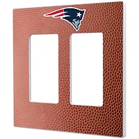 New England Patriots Football Design Double Rocker Light Switch Plate