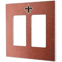 New Orleans Saints Football Design Double Rocker Light Switch Plate