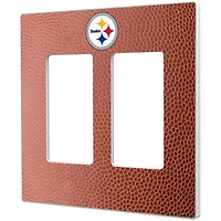 Pittsburgh Steelers Football Design Double Rocker Light Switch Plate