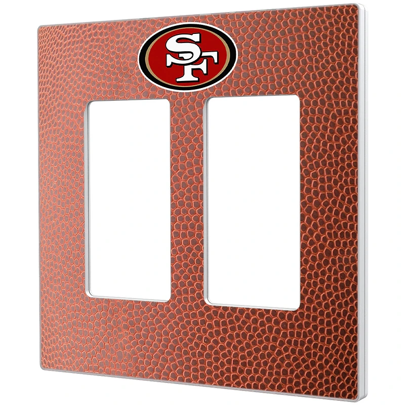 San Francisco 49ers Football Design Double Rocker Light Switch Plate